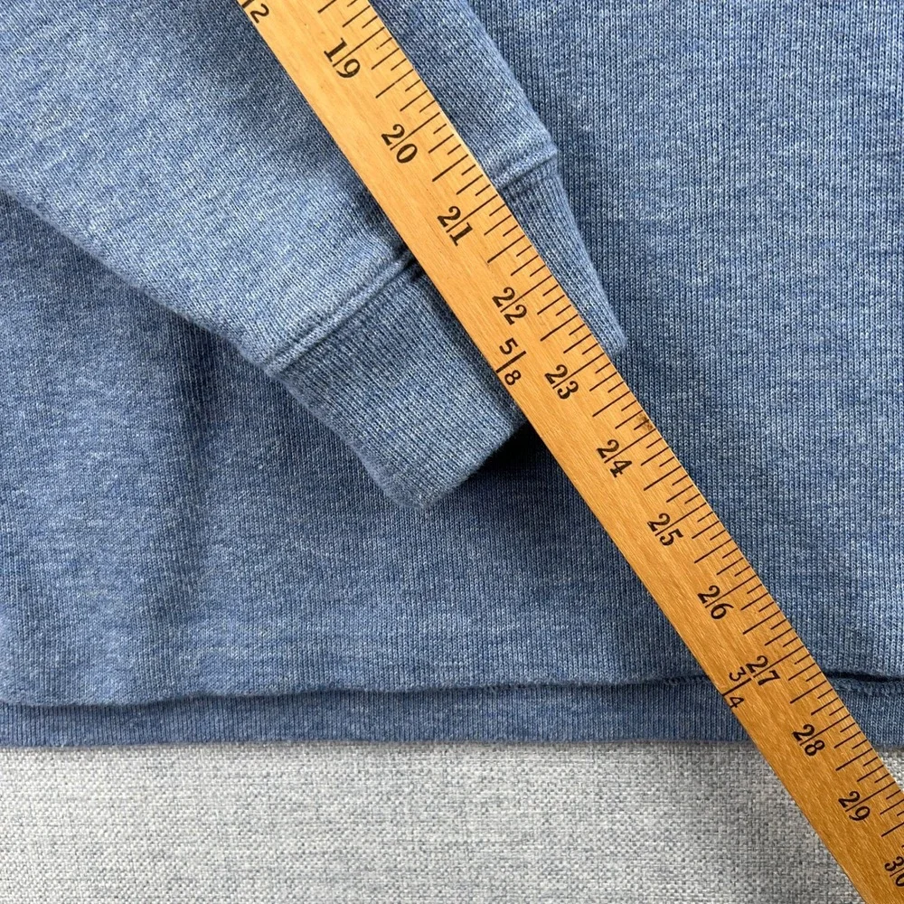 Polo Ralph Lauren 1/4 Zip Cotton Pullover Sweater Mens XL Blue Heather Mock Neck